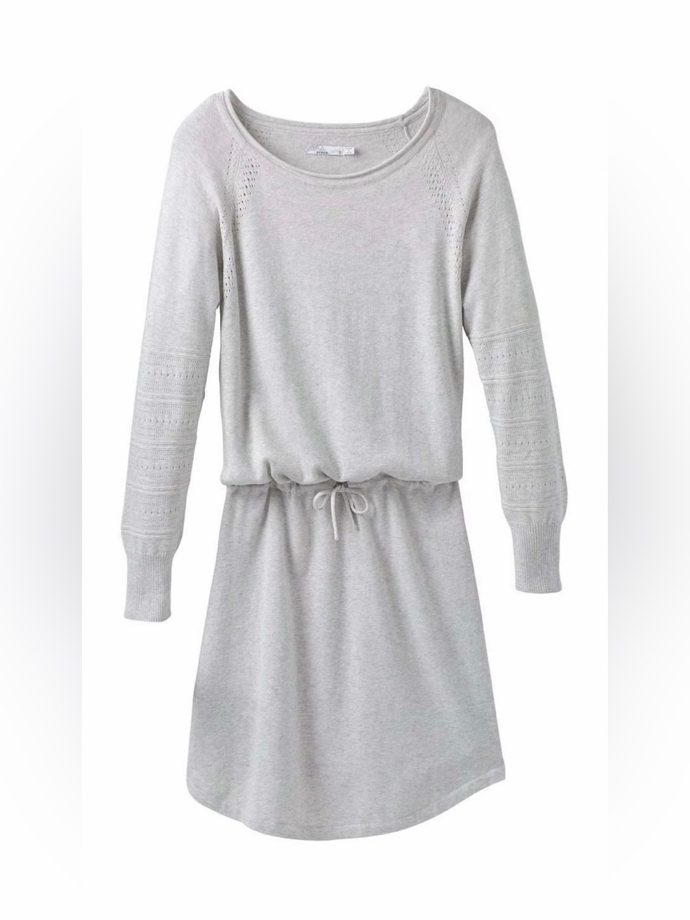 PrAna Ladies Leigh Ling Sleeve Sweater Dress Light Gray Size Small